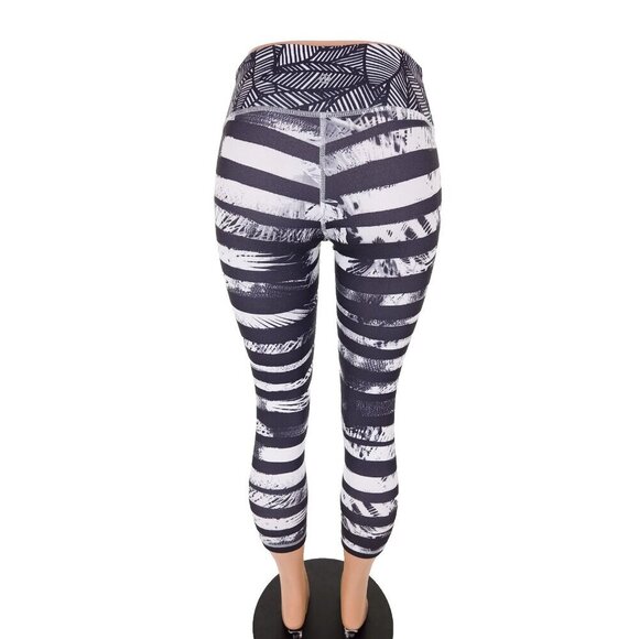 Lululemon Wunder Under Crop II *Full-On Luon 4 Shady Palms Banana Leaf Gingham - Picture 10 of 11